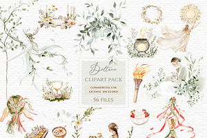 Beltane clipart, wheel of the year