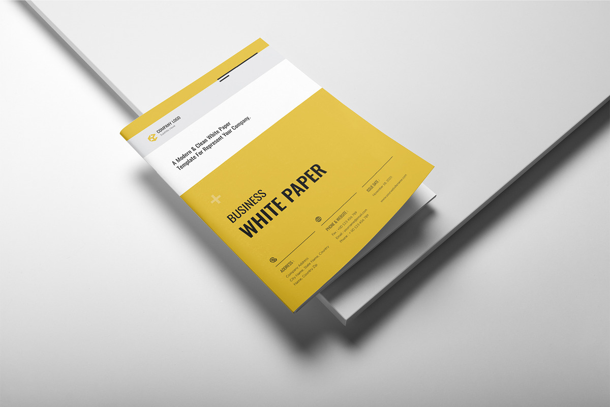 Business White Paper Template, a Brochure Template by DesignCrest (Photo 3 of 13)