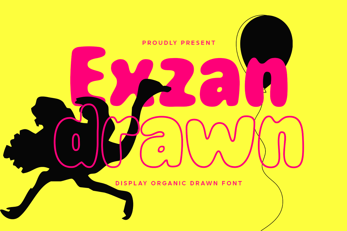 Exzan Drawn, a Handwritten Font by Wildan Type (Photo 1 of 7)