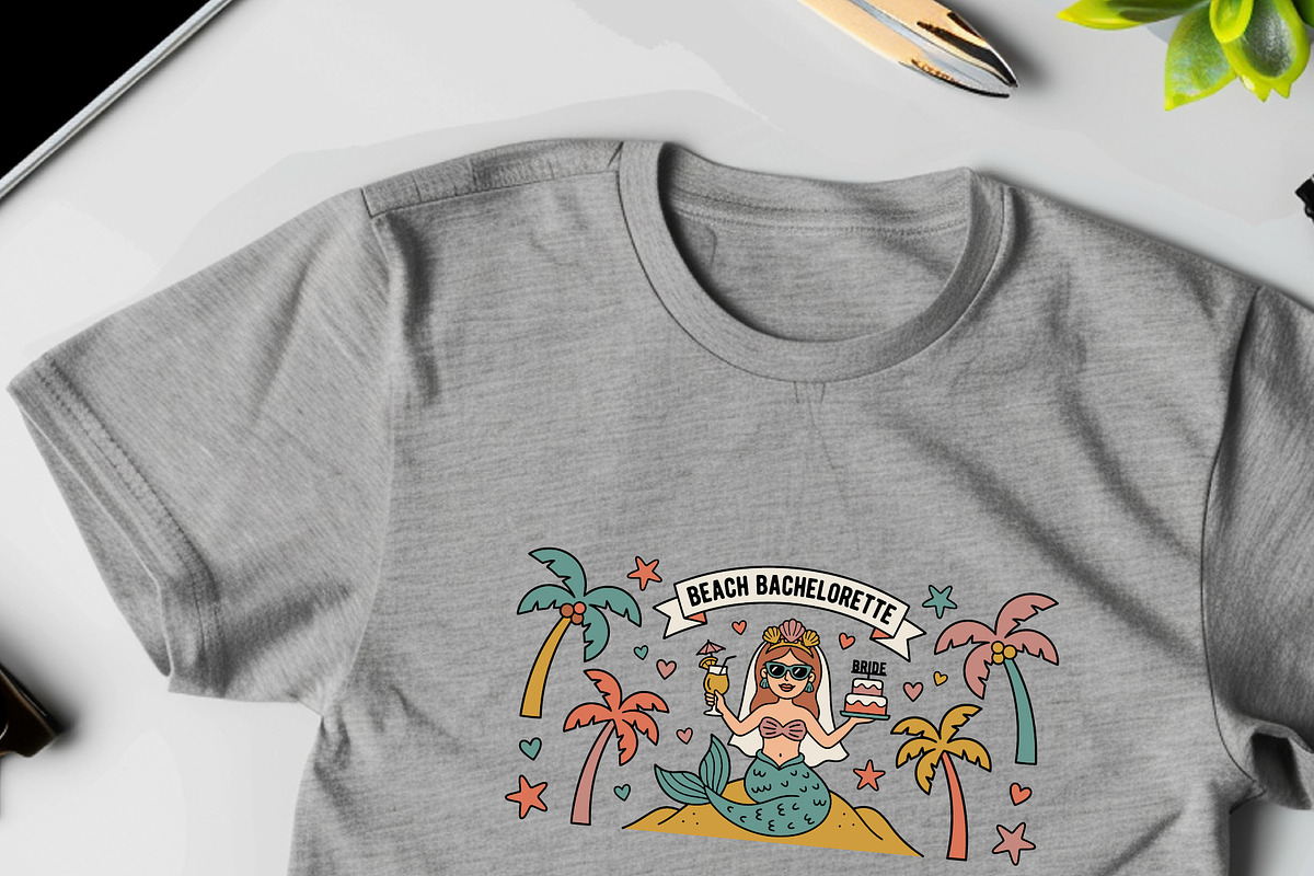 Beach Bachelorette Party Bundle, a Person Illustration by Guavanaboy (Photo 2 of 3)
