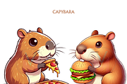 Cute Capybara PNG 35Funny Clipart, an Animal Illustration by VM PARTYS  BY TAIRUMA (Thumbnail 9 of 10)