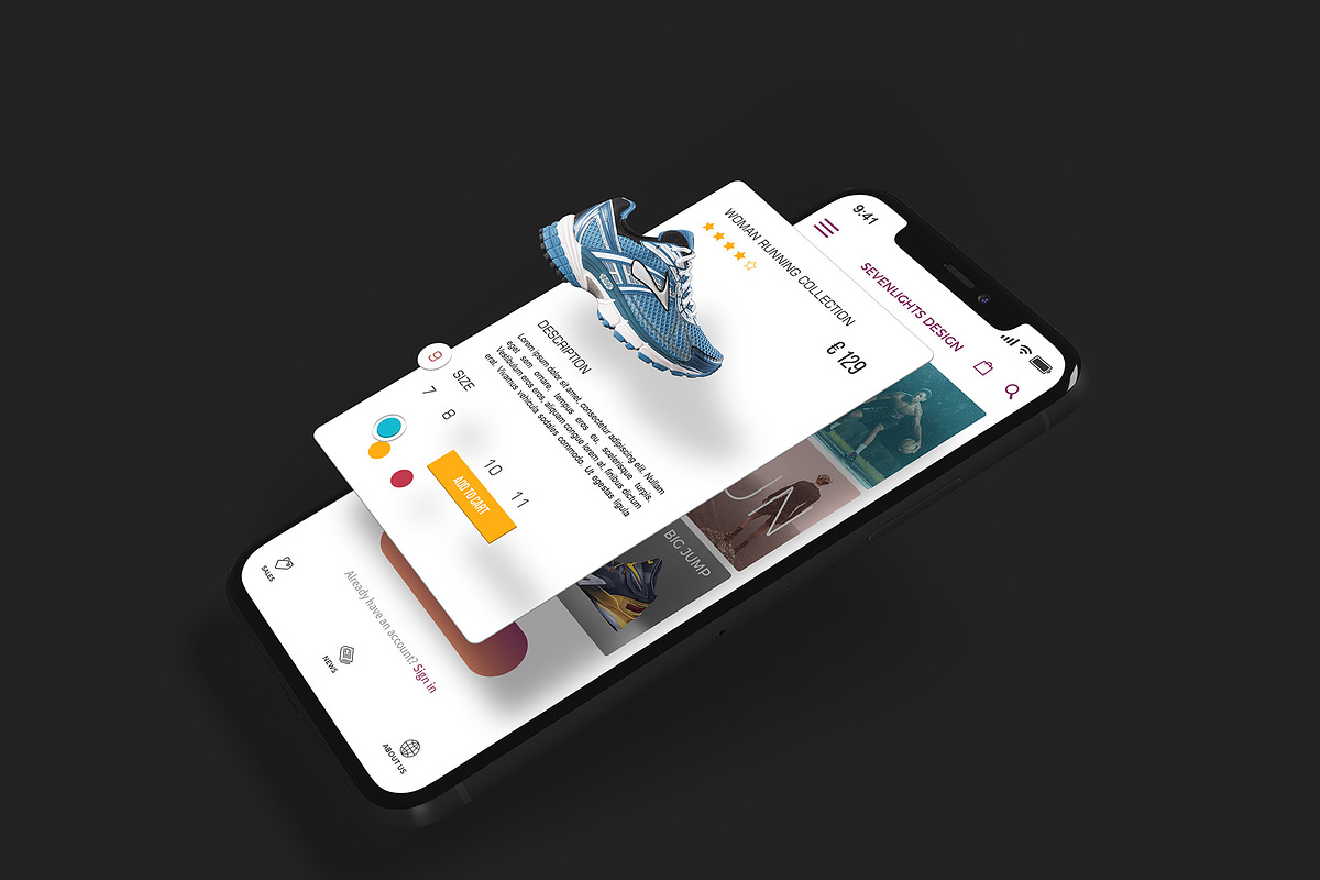 iPhone X Multilayer Mockup #1, an iPhone Mockup by Seven Lights (Photo 5 of 5)