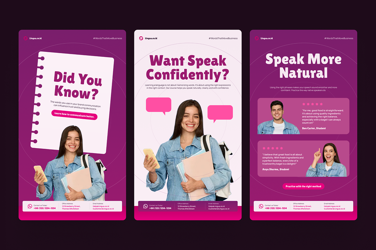 Lingua - Market Value Social Media, a Social Media Template by SLAB! Design (Photo 5 of 8)