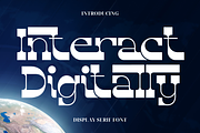 Interact Digitally Font, a Slab Serif Font by 177Studio (Thumbnail 1 of 8)