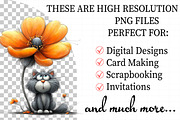 Whimsical Cat Clipart, an Illustration by Daily.Designs (Thumbnail 2 of 5)