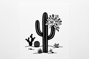 60 Desert Cactus Floral Silhouette, a Seasonal Illustration by Amazin_art (Thumbnail 2 of 24)