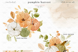 Pumpkin Harvest Thanksgiving Clipart