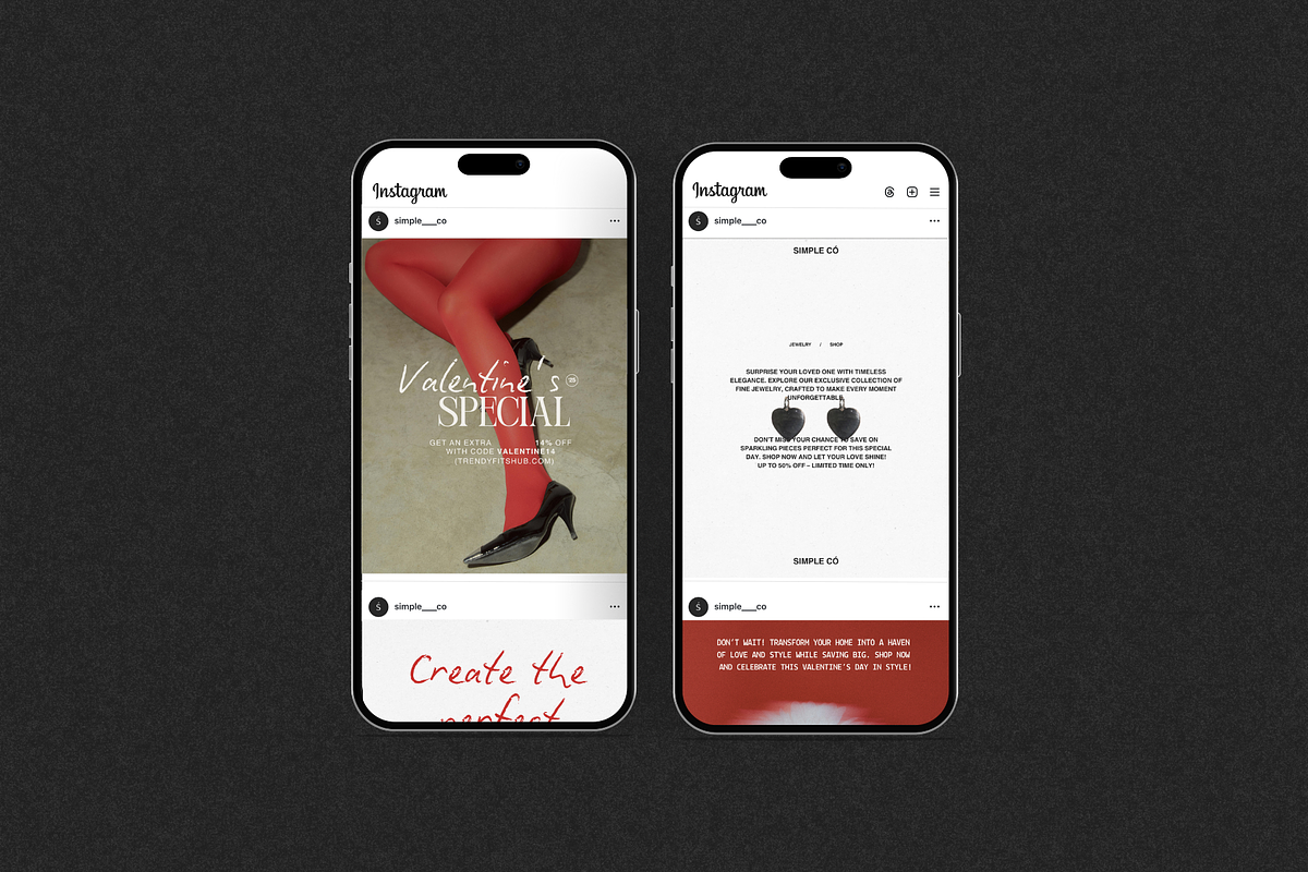 Amour | Valentine's Social Media Kit, a Social Media Template by Simple có (Photo 4 of 10)