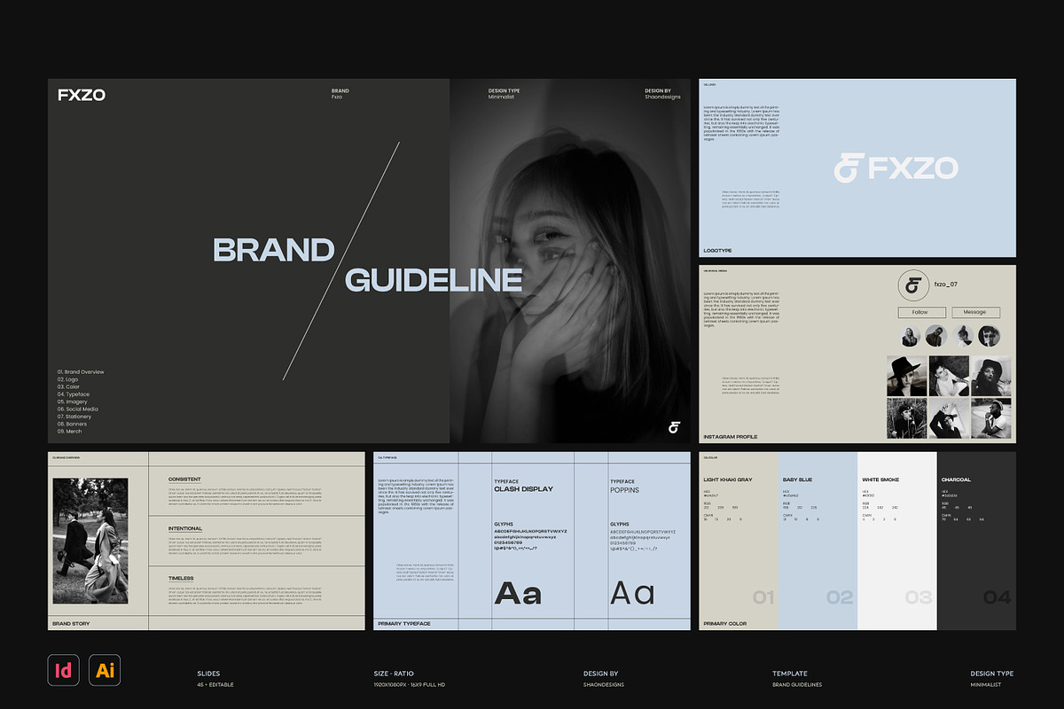 FXZO | Brand Guideline Template, a Branding & Logo Template by shaondesigns (Photo 1 of 8)