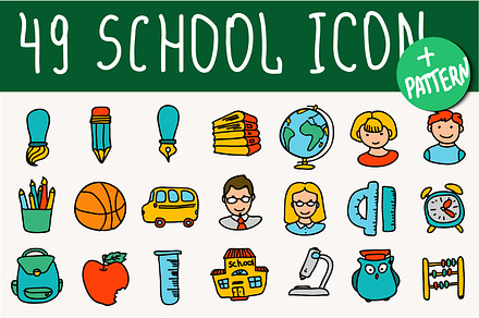 Shool doodle icon