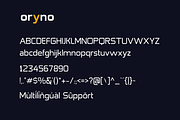 Oryno, a Sans Serif Font by Zafiratype (Thumbnail 9 of 10)