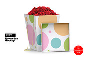 Flower Box with Lid Mockup, a Packaging Mockup by Reformer Mockup (Thumbnail 1 of 5)