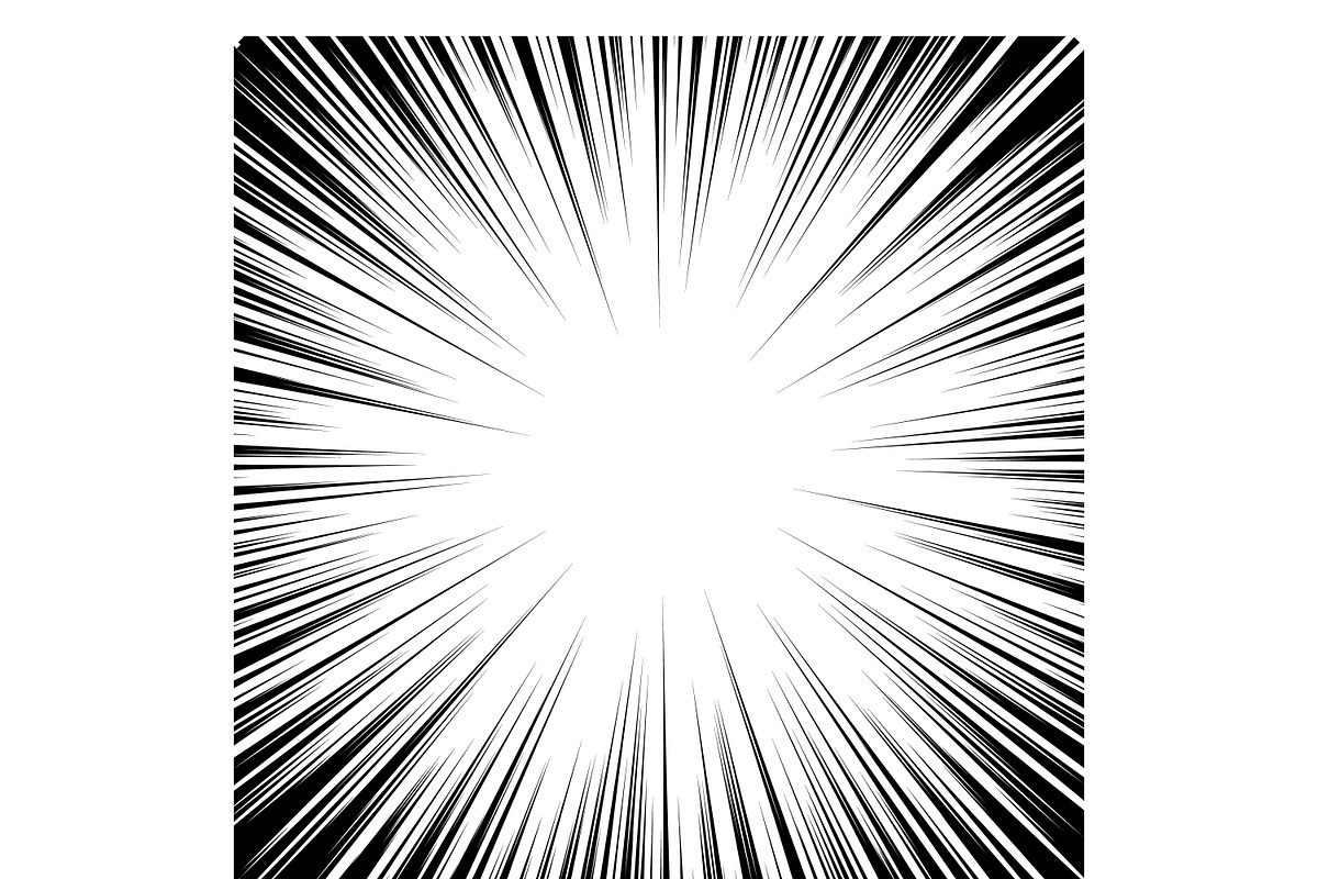 Radial lines for comics., an Illustration by Tanysl (Photo 5 of 5)