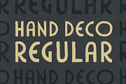 HandDeco Regular, a Sans Serif Font by Satchel & Sage (Thumbnail 1 of 5)