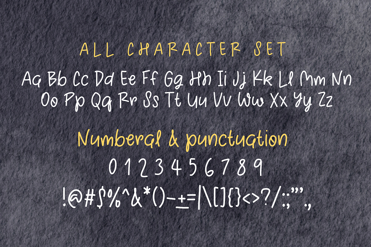 Happy First Day is a duo font, a Handwritten Font by Brown Cupple (Photo 5 of 6)