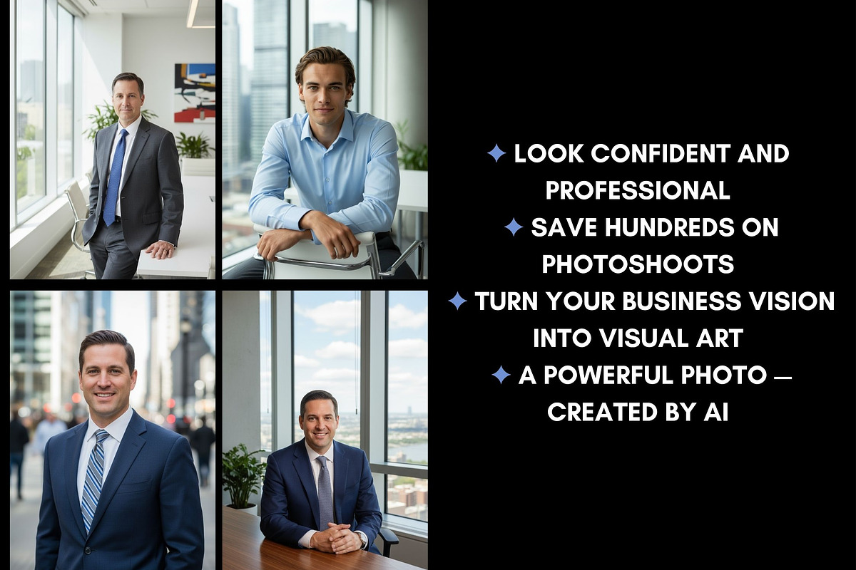 40 AI Business Man Photo Prompts, a Business Photo by Selenique Studio (Photo 6 of 13)