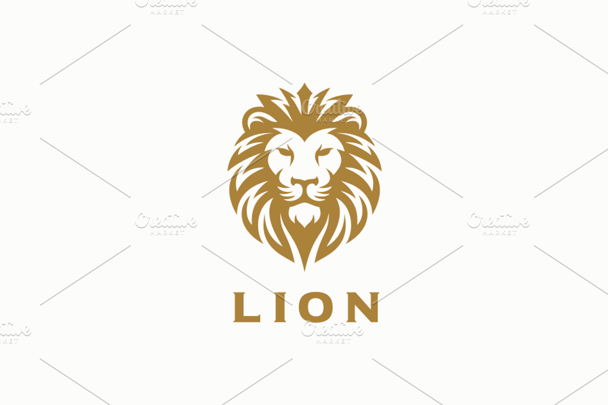 Lion Head Logo Template, a Branding & Logo Template by yopie (Photo 1 of 3)