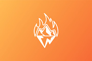 Ice & Fire Simple Logo For Business, a Branding & Logo Template by Logo Loom (Thumbnail 3 of 4)