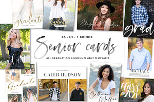 Graduation Card Templates Bundle