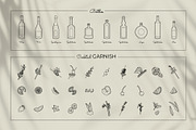 Elegant line art bar menu icons, an Outline Icon by Chakraborty Design (Thumbnail 4 of 10)