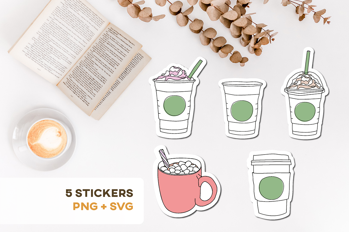 Sticker Bundle Set Sublimation Label, an Object Illustration by InkCloudDesign (Photo 3 of 19)