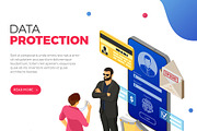 Cyber Security Isometric Concept, a Person Illustration by TAlex (Thumbnail 5 of 6)