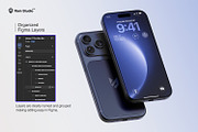 Modern iPhone 17 Pro Screen Mockup, an iPhone Mockup by RamStudio2 (Thumbnail 7 of 15)