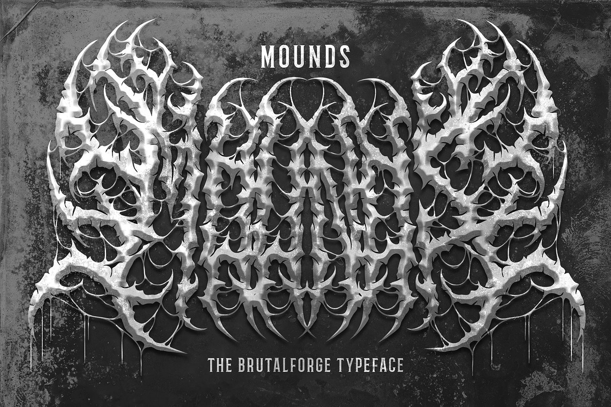 Graven Death Metal Font, a Blackletter Font by Fonday Studio (Photo 8 of 11)