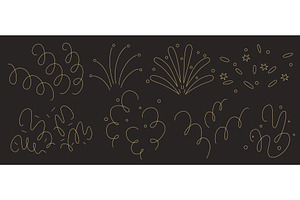 Doodle confetti burst collection, an Object Illustration by art PVP - market