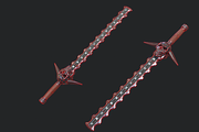 5 Fantasy Stylish Sword -PBR-, an Object 3D Model by TFE Game Art (Thumbnail 15 of 15)
