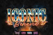 Chrome Bootleg Text Effect, a Layer Style Add-On by Matsero (Thumbnail 1 of 4)