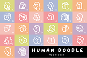 Human Doodle - Dingbat Font, a Symbol Font by Kanink Studio (Thumbnail 2 of 10)