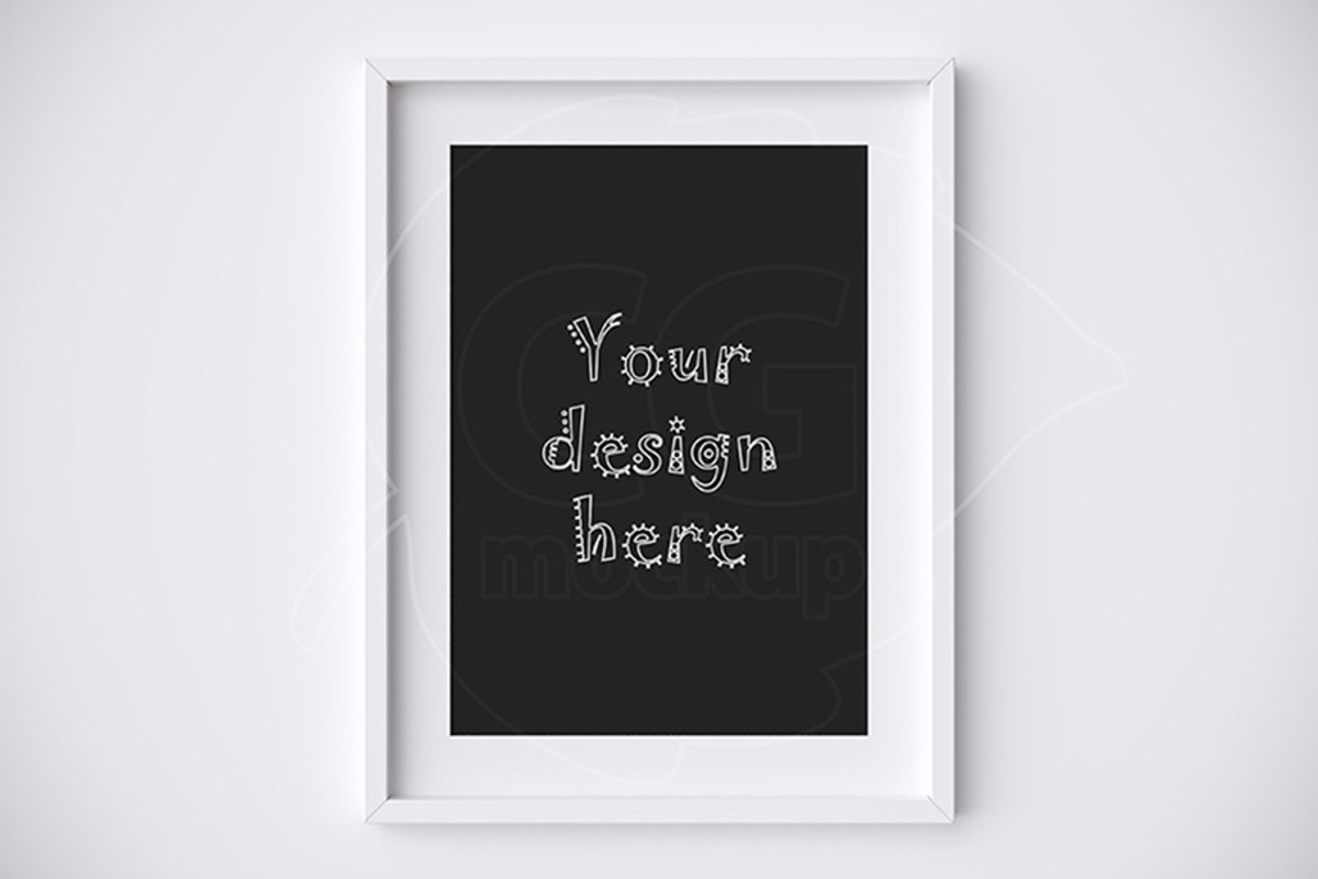 BUNDLEx4 matted frame mockup A4 size, a Print Template by CGmockup (Photo 2 of 5)