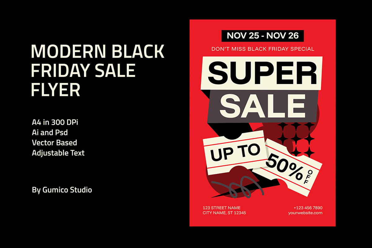 Modern Black Friday Sale Flyer