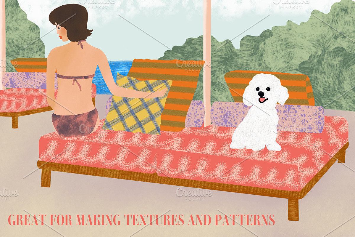 20 Decor Brushes for Procreate preview 2