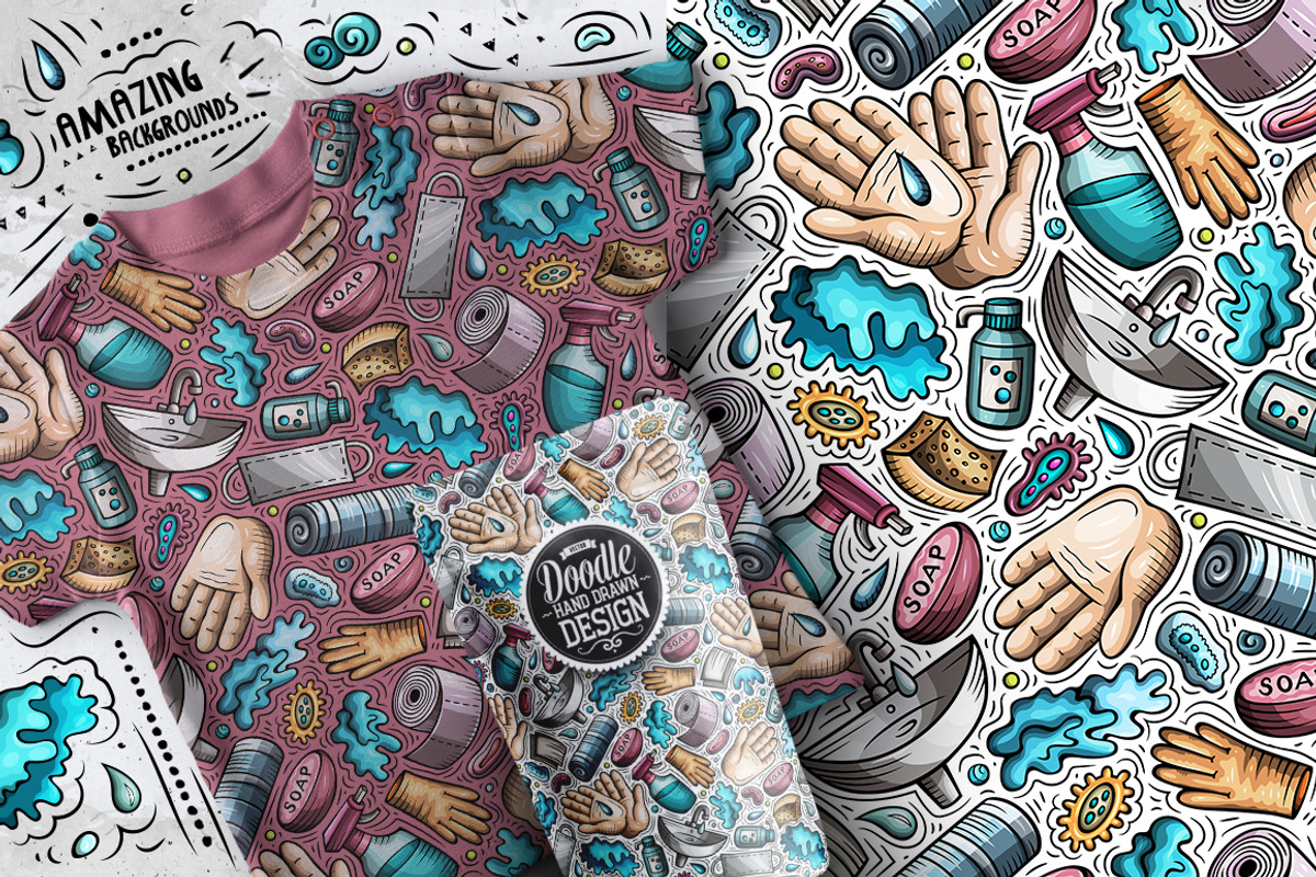 7 Epidemic Seamless Patterns, a Pattern Graphic by BALABOLKA (Photo 7 of 8)