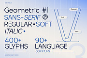 MN Virelis - Modern Geometric Sans, a Sans Serif Font by Mantra Naga (Thumbnail 2 of 15)