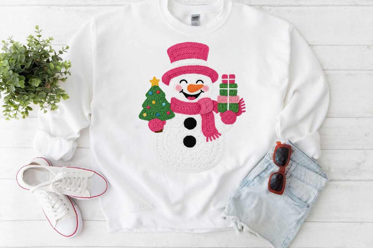 Christmas Snowman Png, Faux Yarn Png, an Illustration by Craft Nest (Photo 5 of 5)