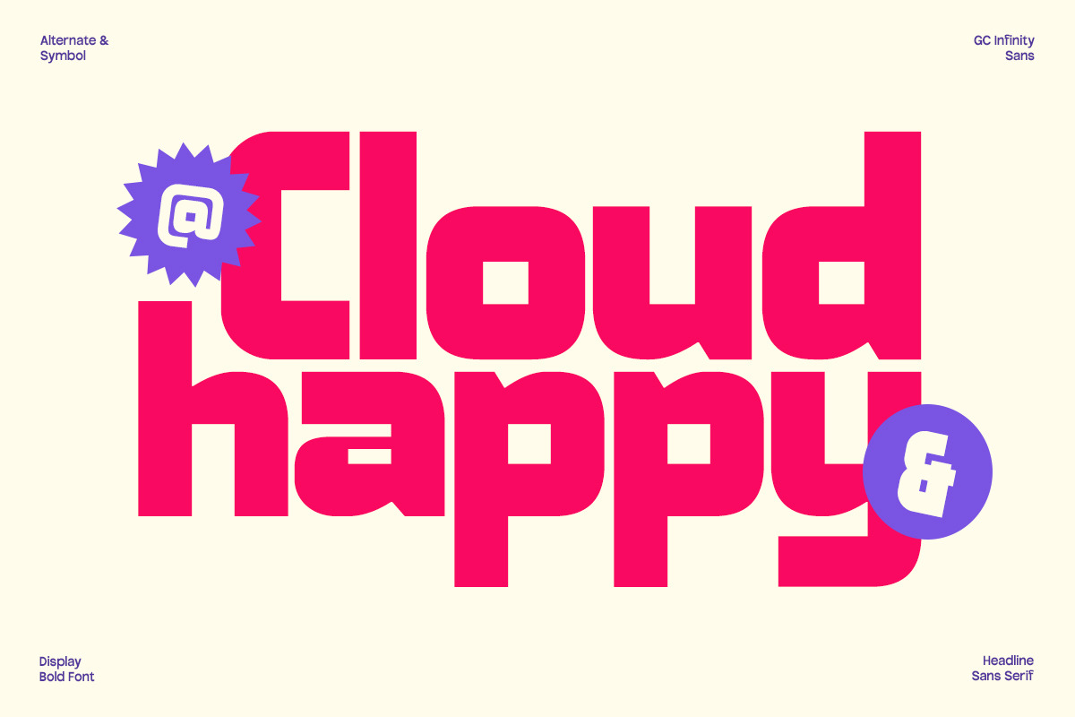 GC Infinity - Display Bold Sans, a Sans Serif Font by Glyphonic (Photo 8 of 16)