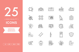 Medical Services Icon Set