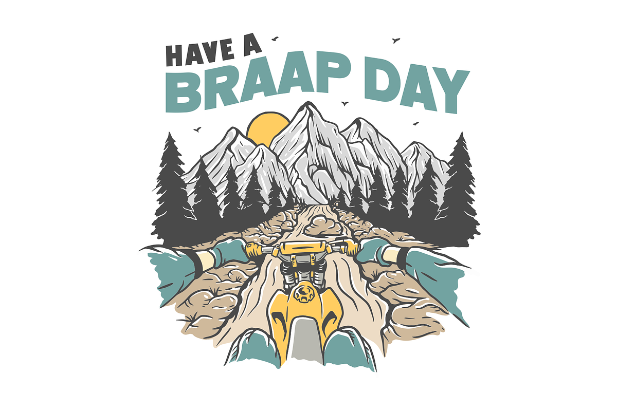 Have a Braap Day, a Sport Illustration by Mangustudio (Photo 1 of 3)