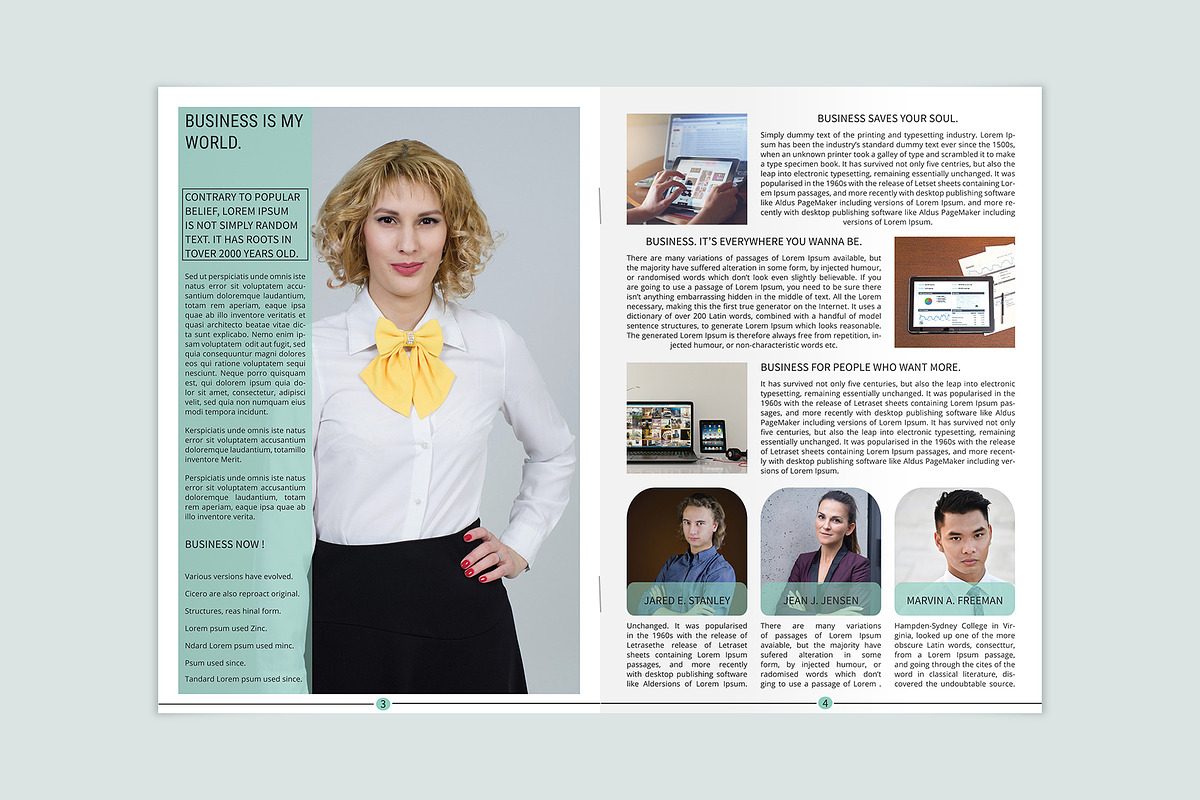 Newsletter InDesign Template, a Brochure Template by ROJI CREATOR (Photo 3 of 7)