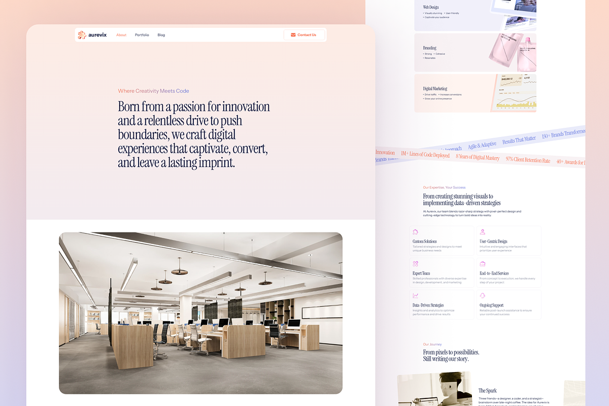 Aurevix | Agency Framer Template, a Landing Page Template by laaqiq (Photo 3 of 4)
