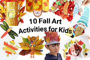 10 Fall Art Activities for Kids, an Education Illustration by DRAWINART (Thumbnail 1 of 11)