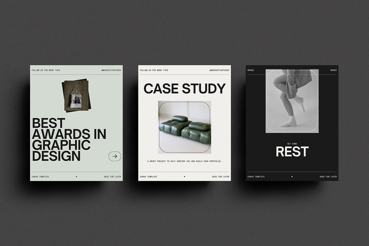 Designer Instagram Template | Canva, a Social Media Template by Moscovita Studio (Photo 5 of 12)