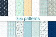 Sea Seamless Patterns, a Pattern Graphic by Plaid4You (Thumbnail 1 of 9)