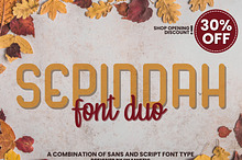 Sepindah Font Duo Sans & Script