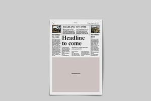 Tabloid Newspaper Template