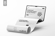 Laptop Long Scroll Screen Mockup, a Mac Mockup by RamStudio2 (Thumbnail 1 of 13)