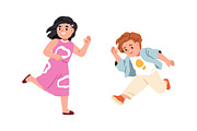 Cute, happy, active children set, a Person Illustration by Good Studio (Thumbnail 4 of 5)